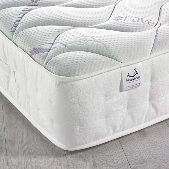 happybeds 3000 Lavender Memory Foam Mattress, 4ft Small Double