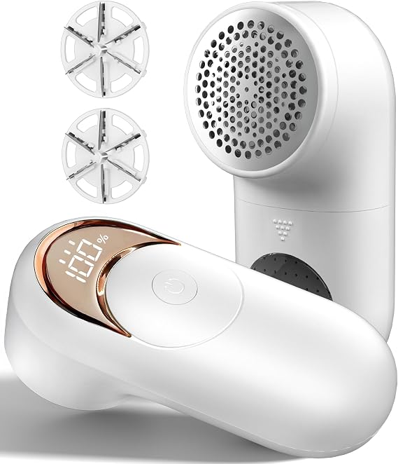Lint Remover, Fabric Shaver Bobble Remover for Clothes with LED Display