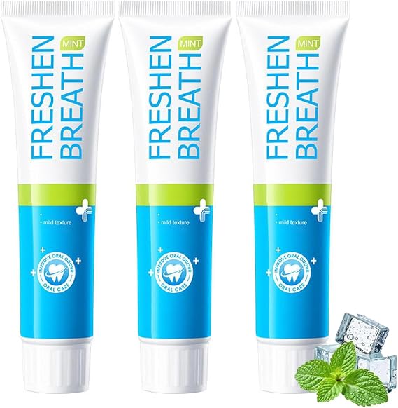Probiotic Toothpaste, Natural Toothpaste for Sensitive Teeth, Travel-Friendly Mint Toothpaste for Teeth, Cleaning Stain Removal, Protects Gums, Promotes Good Condition Teeth (3)