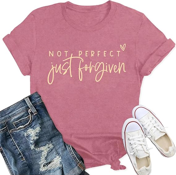 Christian T Shirts for Women Jesus Shirt Inspirational Tee Tops