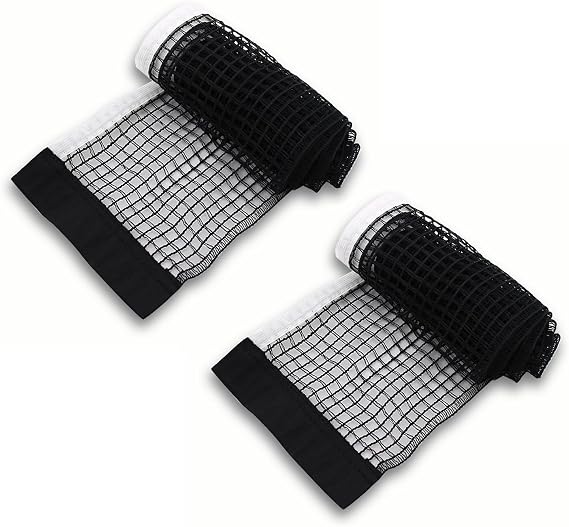 2 Pack Table Tennis Replacement Net 175cm Portable Ping Pong Net Black