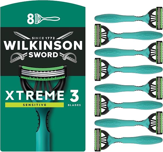 Wilkinson Sword Xtreme 3, Oynar Başlıklı Kullan At Tıraş Bıçağı 8'Li Paket