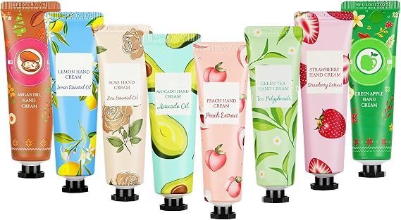 Hand Cream, 8 x 30ml Gentle Hand Cream Lotion for Dry Cracked Hands