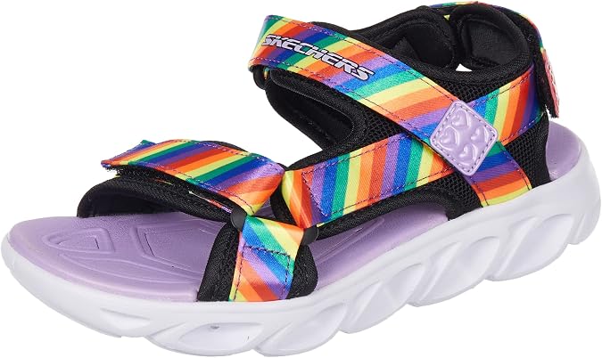 Skechers HYPNO - SPLASH - RAİNBOW LİGHTS 20218L BKMT Işıklı SandaletKız Çocuk