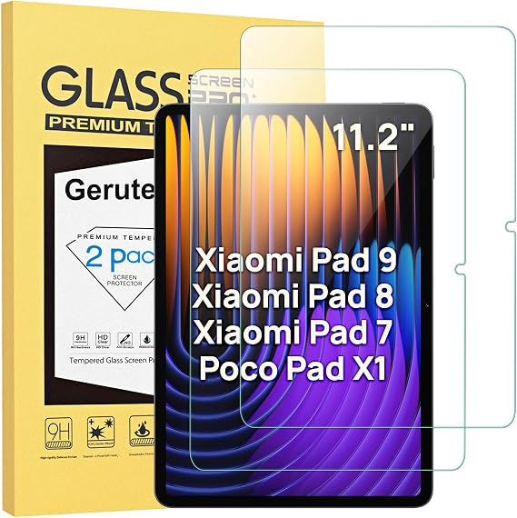 Gerutek Screen Protector for Xiaomi Pad 9/8/7/Xiaomi Poco Pad X1 11.2"