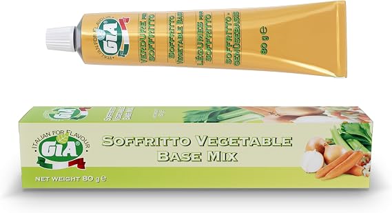 GIA - Tube Pasta Sofrito Vegetables, Italian Product, Cream to Taste, Ready to use, 80 g