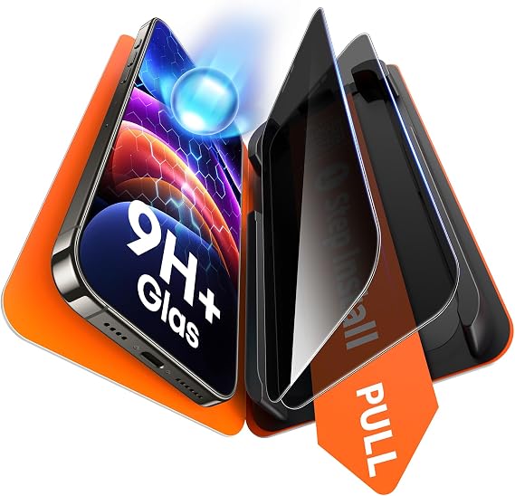 TAURI Screen Protector for iPhone 12 Pro Max [1 Step Installation]