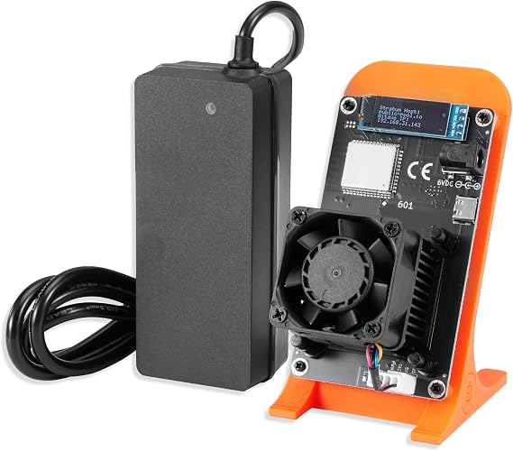 XTVTX 1.2TH/S Bitcoin Miner Lottery Miner Gamma 601 Solo Mine Lottery Machine with BM1370 Asic Chip and Power supply 2.4G WiFi 18W Bitcoins Mining Machine BTC Mine Low Noise