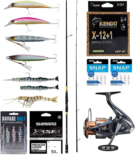 Pro Spin Olta Seti Okuma Ceymar SW Bass 243cm MH 14-42gr M-Fast Olta Kamışı & Shimano Makina Nasci FD 4000
