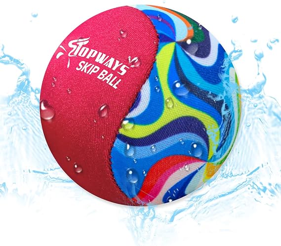 TOPWAYS Beach Pool Bouncying Ball, Water Skip Ball