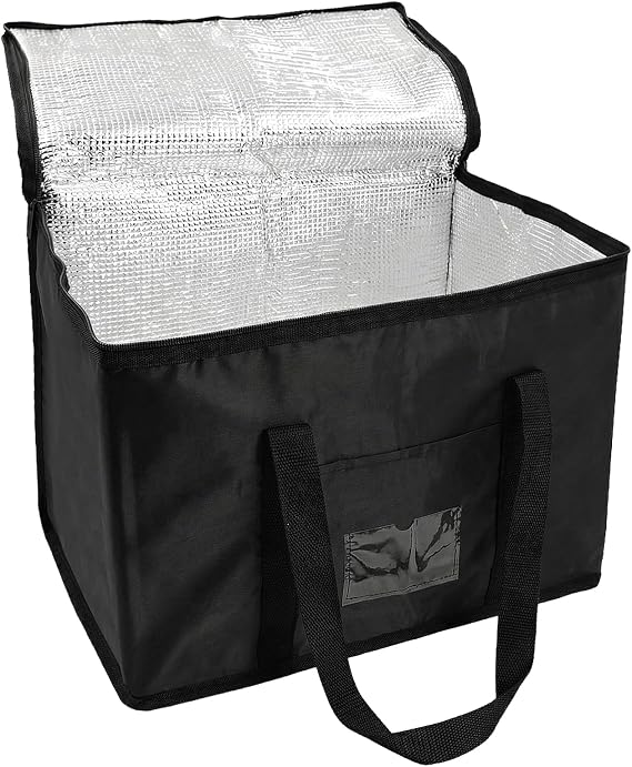 Cooler Bag, 40L Large Foldable Insulated Thermal Shopping Bag with Top Zipper for Picnic, Camping, BBQ, Beach, Family Travel Outdoor