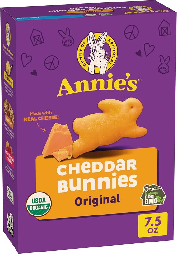 Annie'S Homegrown Cheddar Bunnies - 7.5 Oz