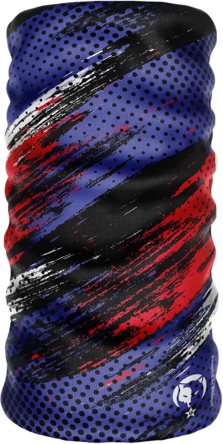 e tactical Extreme Digital Desing Seamless +UV Blue Color Patterned Neck Collar Bandana Buff Headband Mask Balaklava Buckle