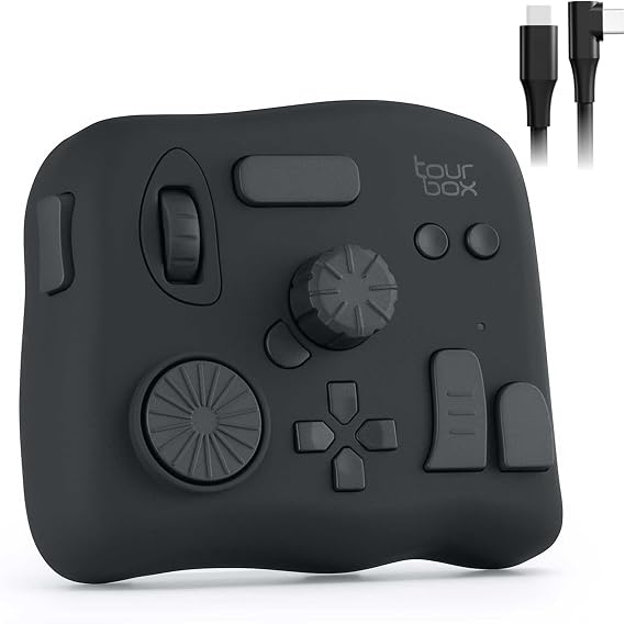 TourBox NEO Editing Controller for Photo Video Illustration Macro Keyboard for Graphics Tablet MacOS/Windows Photoshop Lightroom Premiere Davinci Resolve Blender Final Cut Pro Programmable