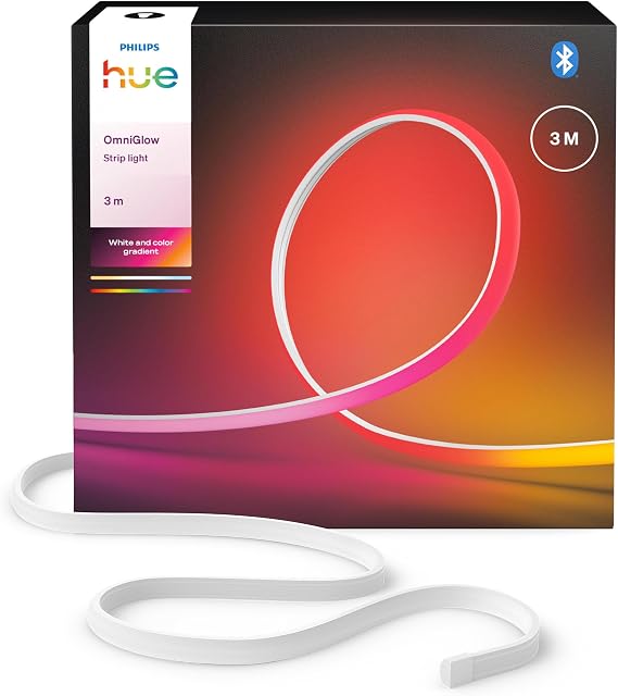 Philips Hue OmniGlow COB LED Strip Light, 3m [Energy Class G]