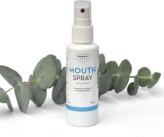 Cleanpure Hypochlorous Mouth Spray, Antimicrobial Oral Thrush Care 50ml