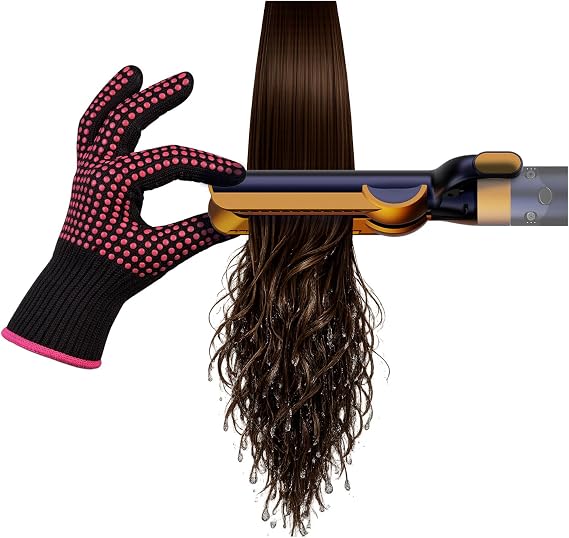 Hair Straightener Attachment for Dyson Airwrap by MMOBIEL – Compatible with HS01, HS05 & HS08 – Airflow Hair Styler for Drying & Smoothing Wet Hair, (Blue)