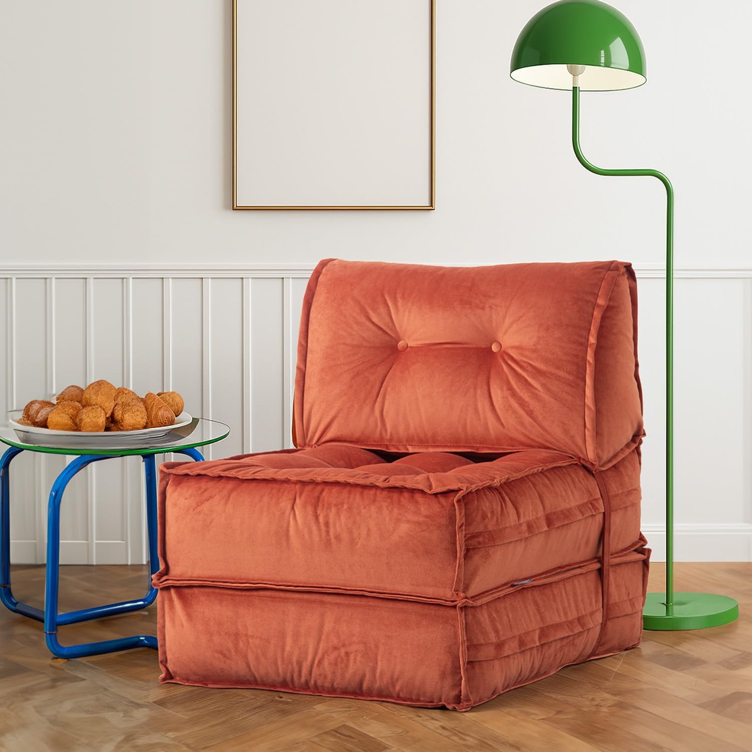 homedius Sofa Bed Mocca Tile Single