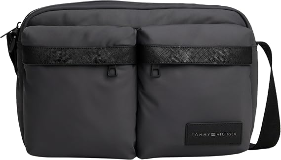 Tommy Hilfiger TH REPREVE EW REPORTER Erkek Çapraz Askılı Çanta Dark Grey OS