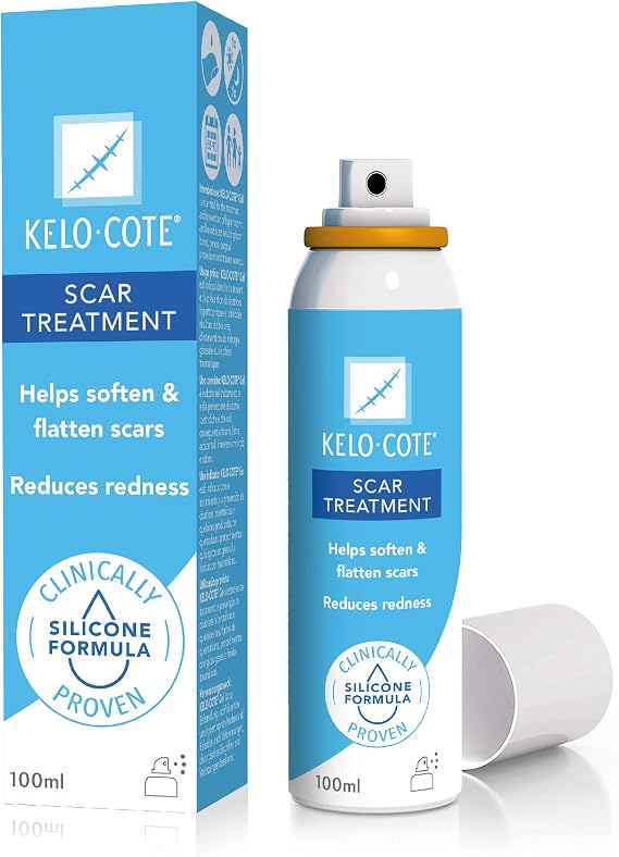 KELO-COTE Scar Spray 100ml – Silicone Scar Treatment - Clinically Proven to Reduce Raised Scars - Ideal for Surgical, Burn, and Keloid Scars - Old