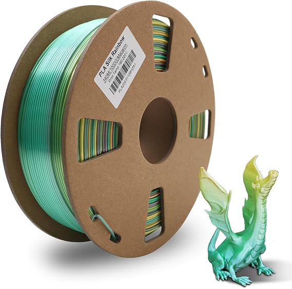 3D Printer Filament Bundle, PLA Filament 1.75mm Silk Smooth Texture Printer Filament 1kg (2.2lbs) /Spool Individually Vacuum Packed PLA Filament Widely Support for 3D Printer (Macaron)