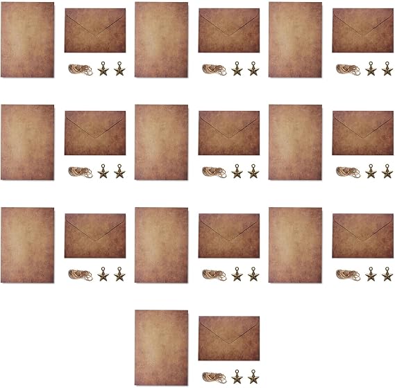 10 Sets Vintage Letter Paper Small Envelopes Antique Vintage and Letter Package Artisanal Paper and Envelopes