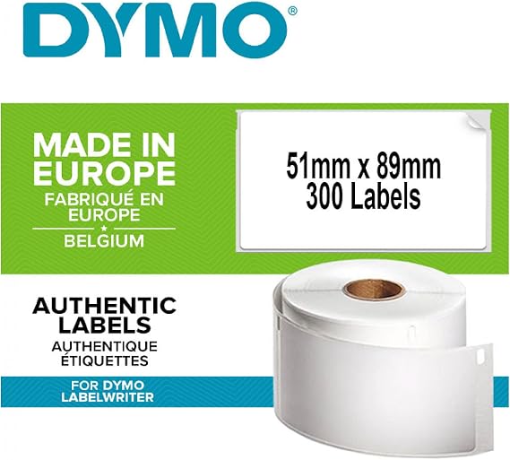 Dymo S0929100, LW Randevu/İsim Yaka Kart Etiketi, (51x89 mm) 300 Etiket/Padet