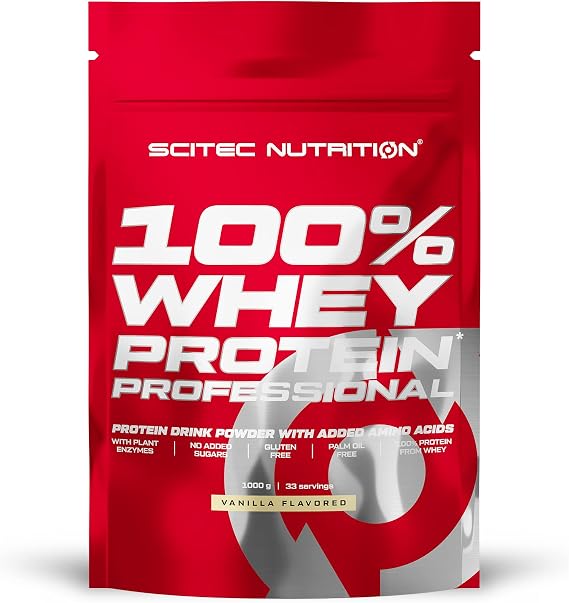 Scitec Nutrition 100% Whey Protein Professional - Concentrate and isolate