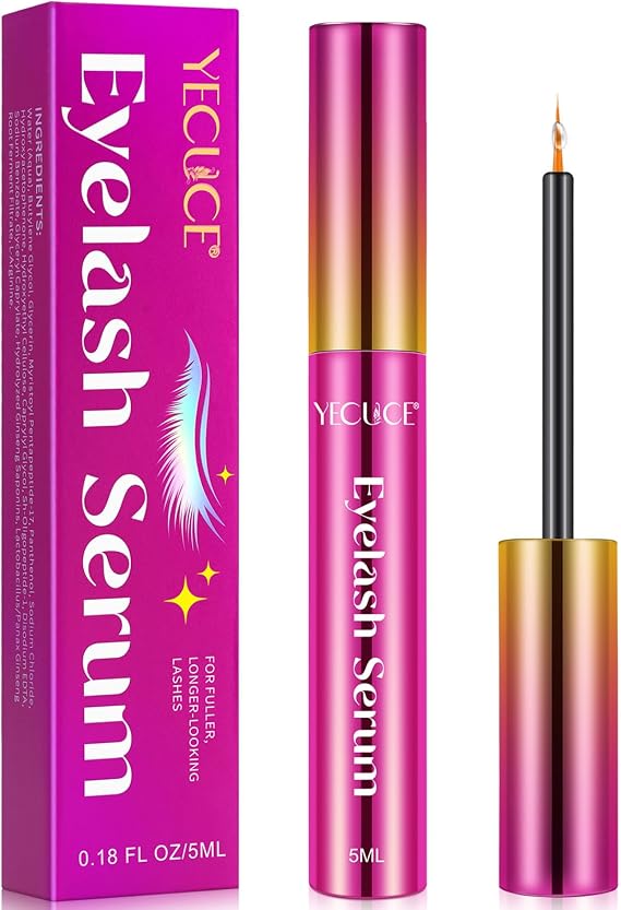 Eyelash Growth Serum - Eyelash Serum to Grow Lashes, Lash Serum for Eyelash Growth to Boost Thicker, Fuller, and Longer Lashes, Eye Lash Serum Growth for Women, 5ml
