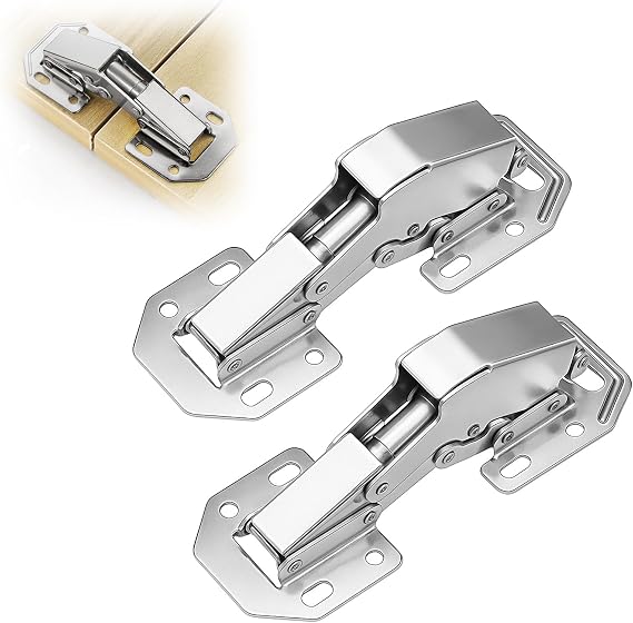 90° Soft Close Door Hinge Cupboard Hinges Surface Mount No Slot Required