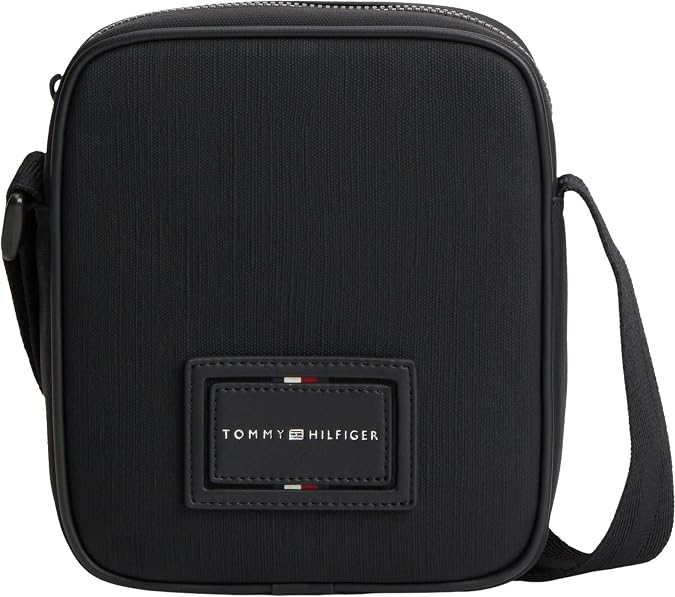 Tommy Hilfiger Men Th Foundation Mini Reporter AM0AM14440 Crossover, BLACK, One Size