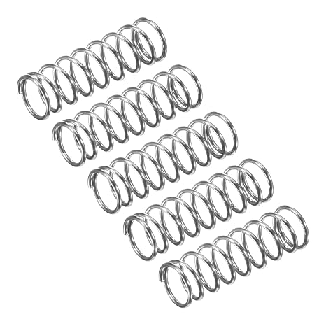 sourcing map Compression Spring, 5Pcs 304 Stainless Steel