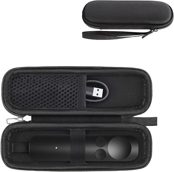 Logitech Spotlight 2用キャリーケース、耐衝撃撥水トラベルストレージバッグ、内蔵防振エアバッグ、ロジクールスポットライト2用ポータブル保護ハードPUポーチ、ブラック