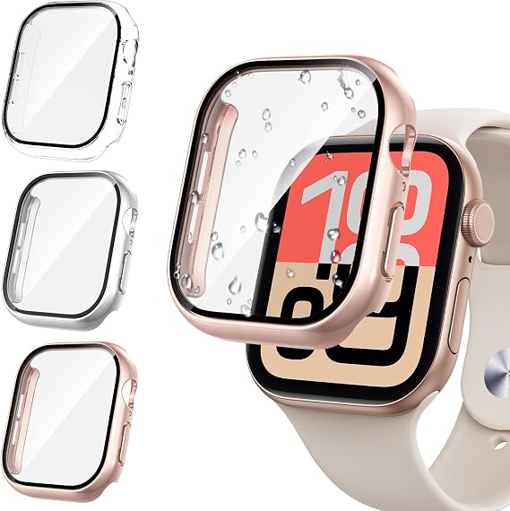 3PCS for Apple Watch Screen Protector Case SE 3/2/1, Series 6/5/4 40mm