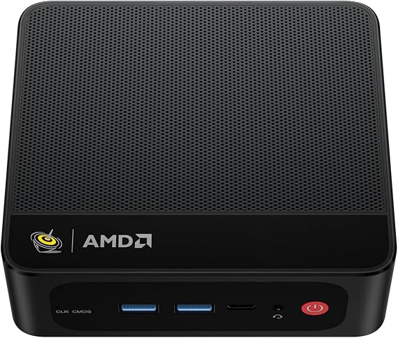 Beelink Mini PC SER5 MAX,Ryzen7 7735U(up to 4.75 GHz),24G LPDDR5 RAM 1T PCIe 4.0 NVMe SSD,4K Triple Display output,AMD Radeon 680M,WIFI 6/2.5G LAN/Bluetooth 5.4/W 11 Pro installed