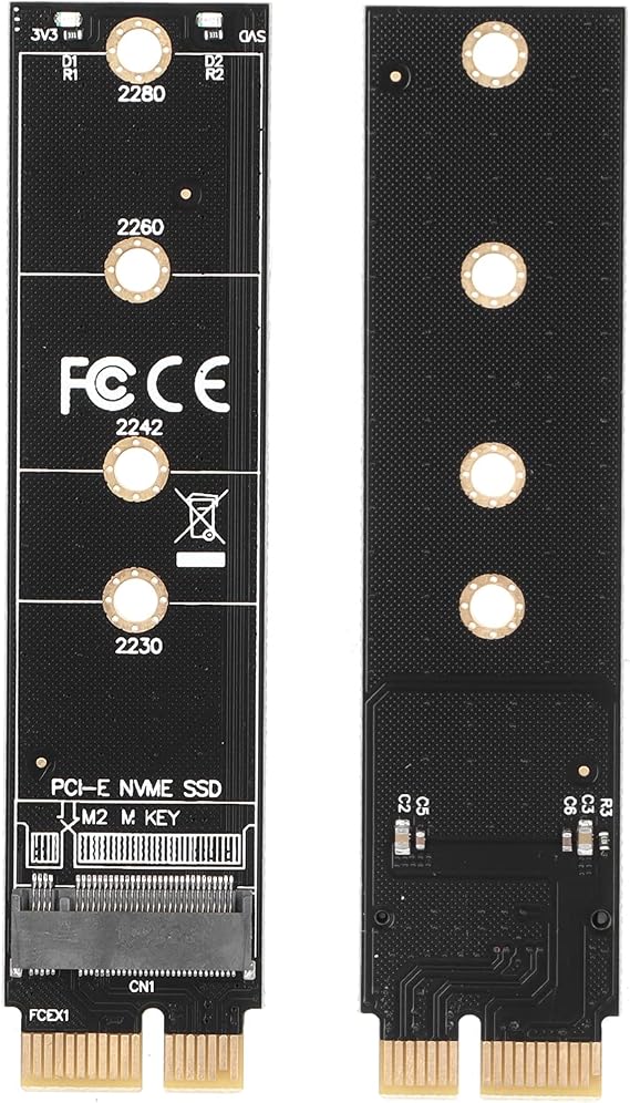 NVME/SSD, M.2 Key M NVME SSD - PCI-E x 1 Adaptör Dönüştürücü Kartı için PCIe Genişletme Kartı, 2280, 2260, 2242, 2230 Desteği, Windows 7/8/10 için uygundur