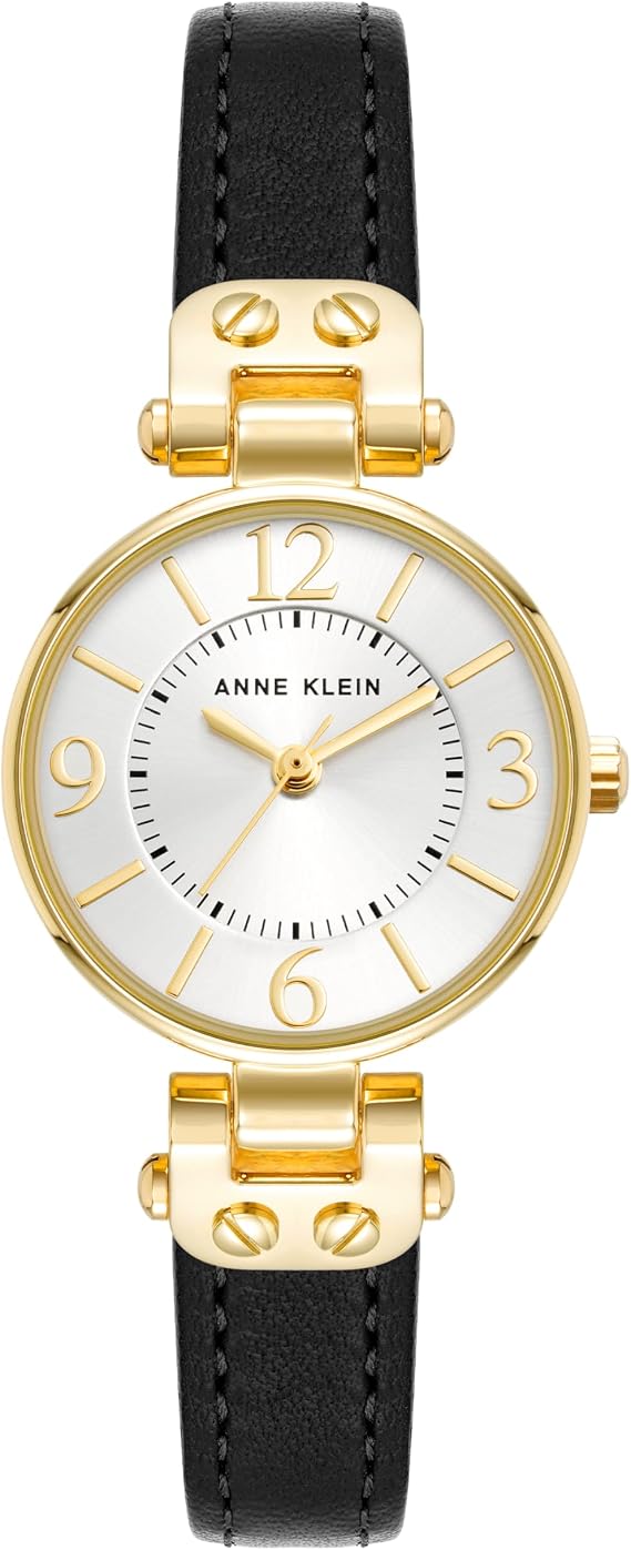 Anne Klein Women's Leather Strap Watch, 10/9442CHHY