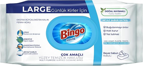 Bingo Surface Towel White Soap 96'l