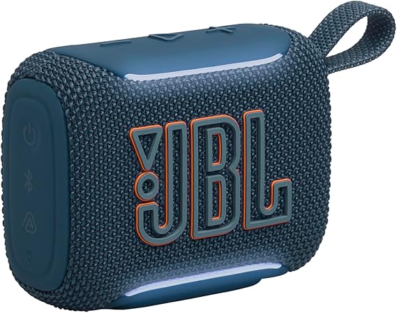 JBL Go5, Bluetooth Hoparlör, IP67, Mavi | Güçlü JBL Pro Ses, AirTouch Pairing, Auracast, Ambient Edge aydınlatma, Bluetooth 6.0 ve 10 saate kadar çalma