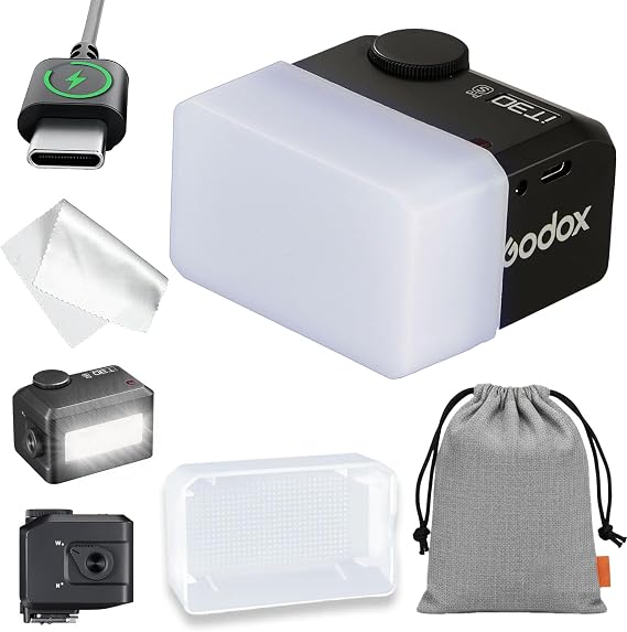 Godox iT30Pro S TTL Mini Camera Flash with White Diffuser for Sony