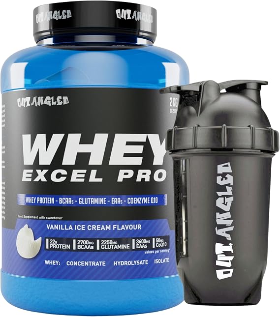 Whey Protein Powder, Whey Excel Pro, Vanilla Flavour 2kg, High Protein Supplement with Whey Protein Isolate for Muscle Recovery and Muscle Growth