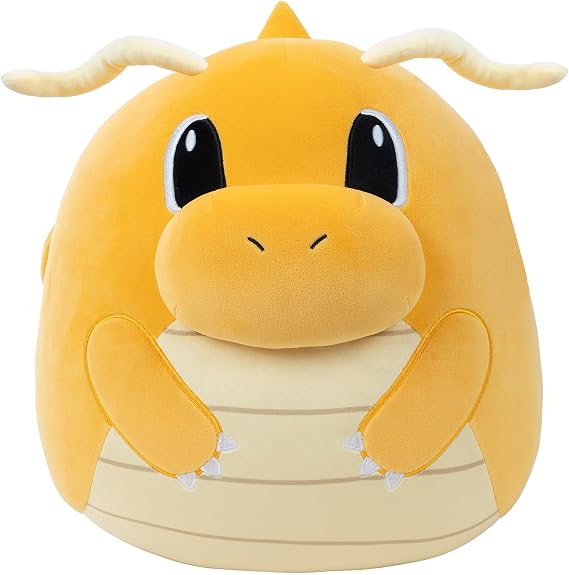 Squishmallows Pokémon 14-Inch Dragonite Plush - Collectible, Officially Licensed, Ultra-Soft Stuffed Animal Medium Plush Toy