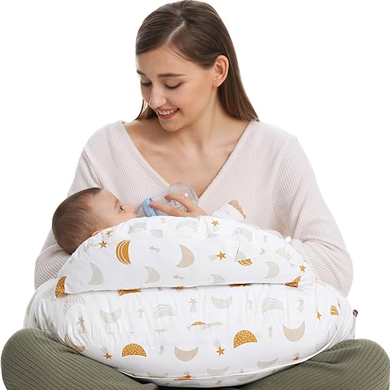 momcozy Nursing Pillow, Ergonomic Breastfeeding Support, Starry Sky