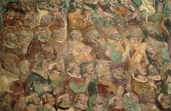 HCOTZHPY Reproduction Classic Painting Wall Art Print Canvas Last Judgment by Buonamico Buffalmacco Vintage Art Print for Home Decor 60x90cm