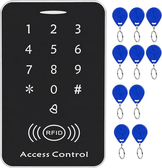 RFID Door Access Control System with Password Keypad