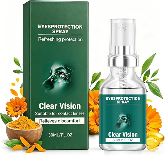 Lutein Eye Spray, Eye Spray for Dry Eyes with Lutein, Calendula & Vitamin E, Refreshing Ey-e Care Mist, Lightweight Hydrating, Gentle Vision Care for Tired, Daily Comfort (1)