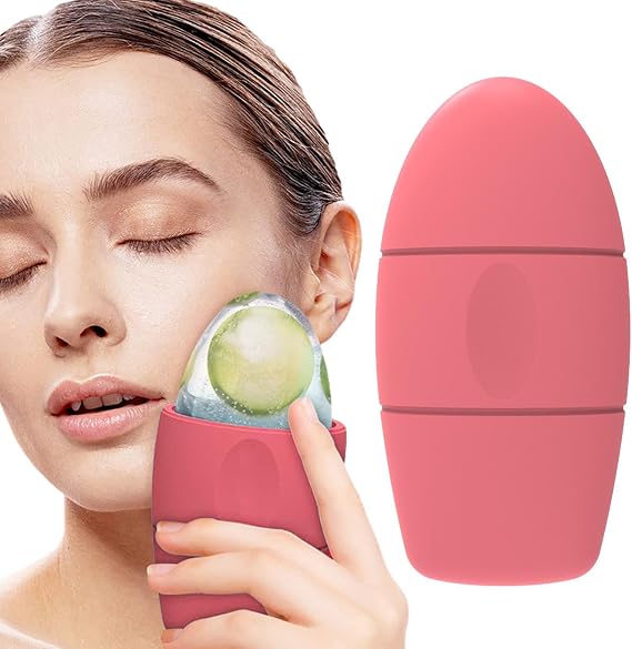 Ice Face Rollers Ice Globes, Reusable Face Skin Care Tool, Cooling Massage
