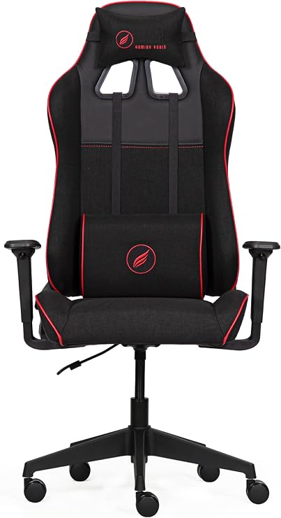 Hawk Gaming Chair Fab E3 Siyah Kırmızı Kumaş Oyuncu Koltuğu
