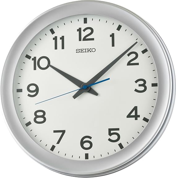Seiko Clocks Clock, Silver, L