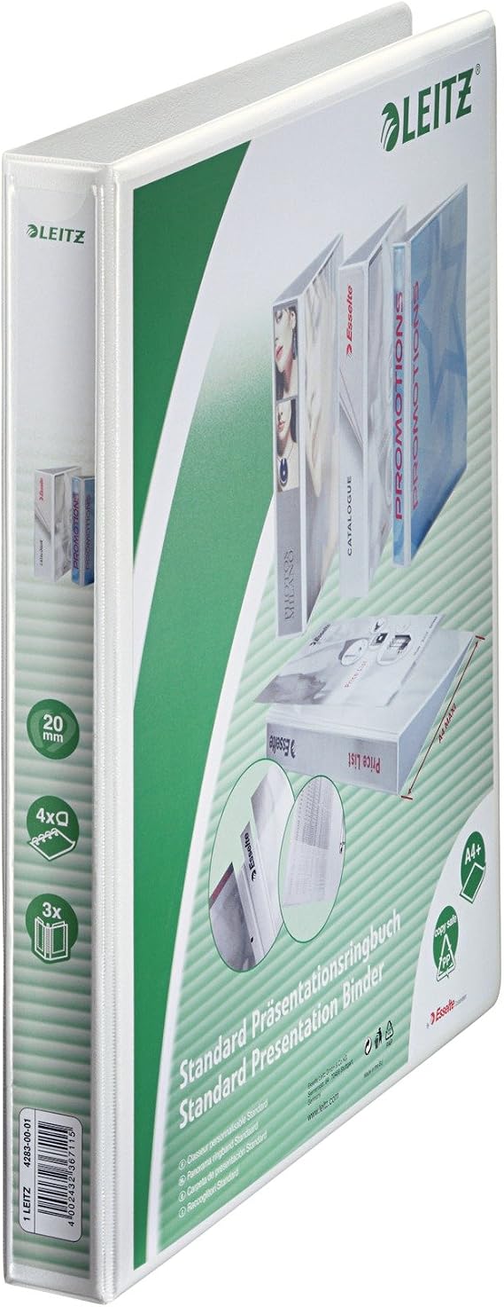Leitz Presentation Ring Binder A4 20mm 4 Ring
